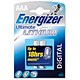 Energizer Ultimate Battery Lithium LR03 1.5V AAA Ref 629769 [Pack 2]