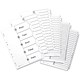 Avery Index Multipunched 1-200 A4 White Ref 05229061