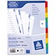 Avery Index Multipunched with Coloured Mylar Tabs 10-Part A4 White Ref 05468501