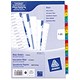 Avery Index Multipunched with Coloured Mylar Tabs 1-20 A4 White Ref 05471501