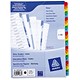 Avery Index Multipunched with Coloured Mylar Tabs 1-50 A4 White Ref 05232501