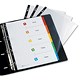 Avery Index Extra-wide Multipunched with Coloured Mylar Tabs 1-10 A4 White Ref 05214501