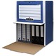 R-Kive Premium Storage Container Stackable Front-opening W545xD385xH385mm Blue and White Ref 0075902