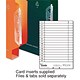 Twinlock Crystalfile Extra Inserts Card for Lateral File Tabs White Ref 70676 [Pack 25]