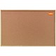 Nobo Elipse Classic Office Noticeboard Cork with Natural Oak Finish W1200xH900mm Ref 37639004
