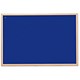 Nobo Elipse Classic Office Noticeboard with Fixings and Natural Oak Finish W1200xH900mm Blue Ref 30135005
