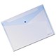 SSeco Wallet Popper-seal Heavy-duty Polypropylene Oxo-biodegradable A4 Blue Ref 30085-BU [Pack 5]