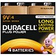 Duracell Plus Battery Alkaline 9V Ref 75052875 [Pack 4]