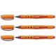 Stabilo Bionic Worker Rollerball Pen Soft Grip Fine 0.63mm Tip 0.3mm Line Red Ref 2016/40 [Pack 10]
