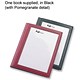 Rexel Fullview Display Book Heavyweight PVC 20 Pockets A4 Black and Pomegranate Ref 4400457