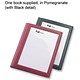 Rexel Fullview Display Book Heavyweight PVC 20 Pockets A4 Pomegranate and Black Ref 4400459