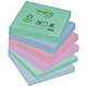 Post-it Notes Recycled 100 Sheets per Pad 76x76mm Pastel Ref 654-1RP [Pack 12]