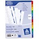 Avery Index Multipunched with Coloured Mylar Tabs 1-12 A4 White Ref 05190501