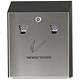 Helix Ash Bin Wall-mounted Lockable Standard Capacity 2.5 Litres Steel W230xD80xH300mm Ref V88090