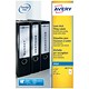 Avery Filing Labels Inkjet Lever Arch 4 per Sheet 200x60mm Ref J8171-25 [100 Labels]