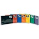 Rexel Carry Wallet Polypropylene Fold over Flap Capacity 200 Sheets A4 Assorted Ref 14443As [Pack 15]