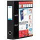 Emgee Lever Arch File with Clear PVC Cover 70mm Spine A4 Black Ref 650000 [Pack 10]