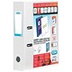 Emgee Lever Arch File with Clear PVC Cover 70mm Spine A4 White Ref 650003 [Pack 10]