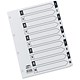 Concord Black and White Index Mylar-reinforced with Alternating Tabs 4 Holes 1-10 A4 Ref CS34