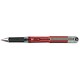 Pentel Hybrid Gel DX Rollerball Pen Rubber Grip Fine 0.7mm Tip 0.35mm Line Red Ref K227-B [Pack 12]