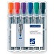 Staedtler Lumocolor Flipchart Markers Water-based Dry-safe Bullet Tip 2mm Assorted Ref 356 WP6 [Pack 6]