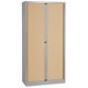 Image of Bisley A4 EuroTambour 4 Shelves W1000xD430xH1980mm Silver Frame Maple Shutters Ref ET410/19.MP arn