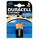 Duracell Ultra M3 MN1604 Battery Alkaline 9V Ref 7035025