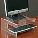 Compucessory TFT Monitor Stand for 19in with Keyboard Storage Acrylic Clear Ref 30851