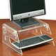 Compucessory Terminal Monitor Stand Capacity 95kg 3 Heights 145-170-195mm Acrylic Clear Ref 761124