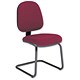 Trexus Office Visitors Chair Back H425m W455xD435xH480mm Burgundy
