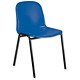 Trexus Stacking Chair Polypropylene with Black Frame W460xD420xH450mm Blue
