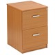 Trexus Filing Cabinet Lockable 2 Drawer Foolscap W476xD598xH698mm Beech