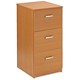 Trexus Filing Cabinet Lockable 3 Drawer Foolscap W476xD598xH1008mm Beech