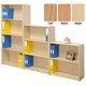 Trexus Standard Bookcase Low Solid Back and 1 Fixed Shelf W766xD310xH822mm Beech
