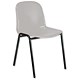 Trexus Stacking Chair Polypropylene with Black Frame W460xD420xH450mm Grey