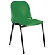 Trexus Stacking Chair Polypropylene with Black Frame W460xD420xH450mm Green