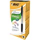 Bic Atlantis Ball Pen Retractable Cushioned Grip 1.0mm Tip 0.3mm Line Black Ref 1199013671 [Pack 12]