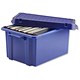 Strata Suspension File Box with 10 Files Tabs and Inserts W470xD340xH240mm Blue Ref HW101DBL