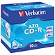 Verbatim CD-R Recordable Disk Write-once Cased 52x Speed 80 Min 700Mb Ref 43327 [Pack 10]