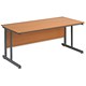 Trexus Cantilever 1600 Desk Rectangular W1600xD800xH720mm Beech
