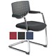 Influx Vitalize Visitors Armchair Cantilever Back H320mm W450xD480xH450mm Black [Pack 2]