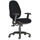 Trexus Wellington Operator Chair 24-7 Adjustable Arms Back H600mm W500xD490xH460-580mm Charcoal