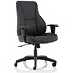 Trexus Hampshire Manager Armchair Adjustable Arms Back H660mm W520xD510xH470-550mm Leather Black