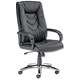 Sonix Philadelphia Manager Armchair Back H720mm W540xD480xH460-570mm Leather Black