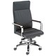 Adroit Auvergne Executive Armchair Tilt-action H780mm W505xD485xH485mm Leather Black