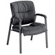 Sonix Camden Visitors Chair H500mm W520xD540xH460mm Leather Black