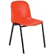 Trexus Stacking Chair Polypropylene with Black Frame W460xD420xH450mm Red
