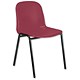 Trexus Stacking Chair Polypropylene with Black Frame W460xD420xH450mm Mulberry