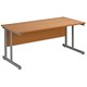 Trexus Plus Desk Cantilever Rectangular W1600xD800xH725mm Beech
