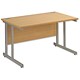 Trexus Plus Desk Cantilever Rectangular W1200xD800xH725mm Oak